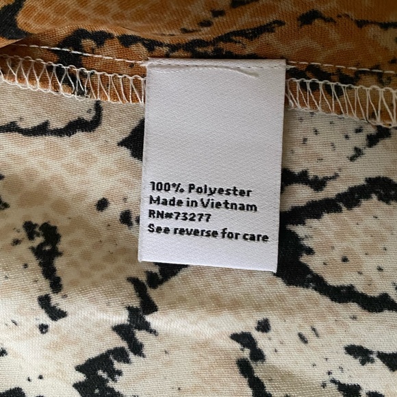 NEW Nine West Snakeskin Print Midi Size XS - Picture 8 of 9